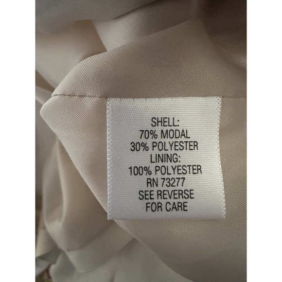 Apt. 9 Moto Jacket Birch Cream Gold Accents Lined Zip Lightweight Plus Size 3X - Picture 8 of 10